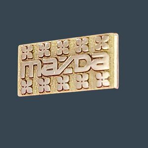 Vintage Mazda Gold Tone Enamel Lapel Pin